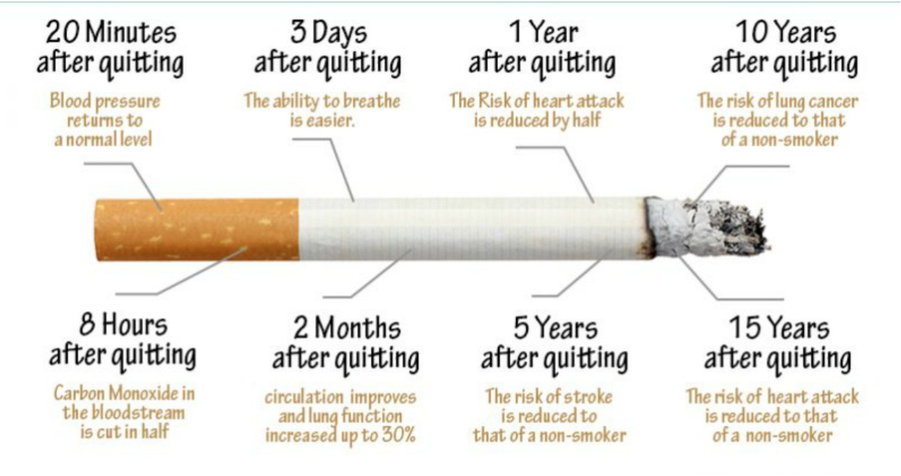 What happens when you stop smoking?